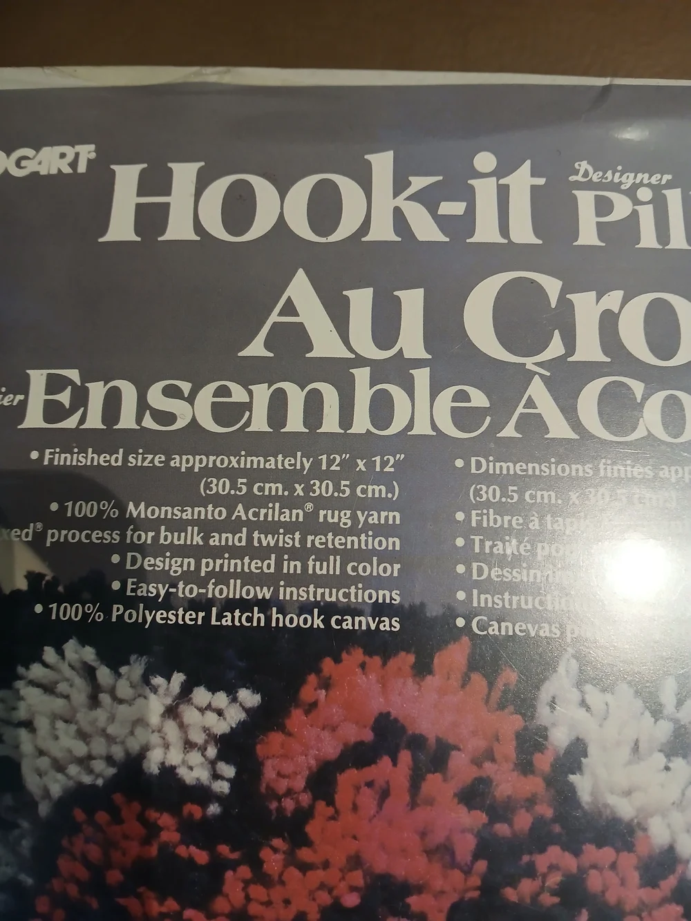 Hook-it Pillow Kit - Coral, White & Green